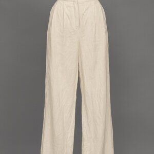 Noli The Label XL Wide Leg Linen Blend Rayon High Rise Pants Neutral